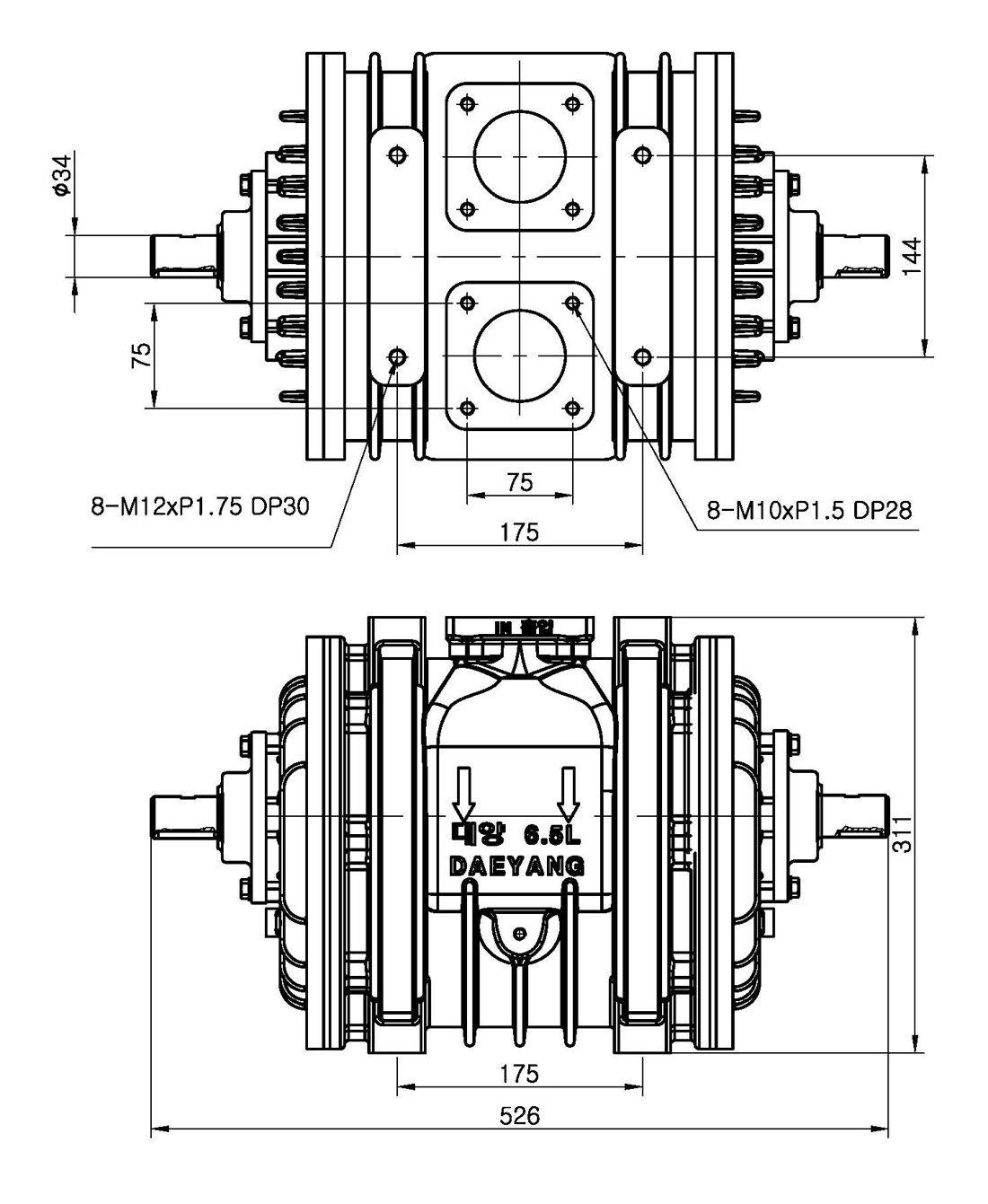 진공펌프 3L (4000) 외관
